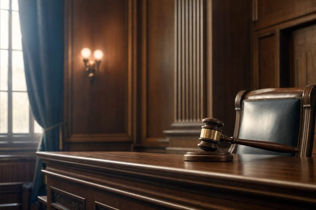 Georgia courtroom gavel representing punitive damages in a drunk driving accident case