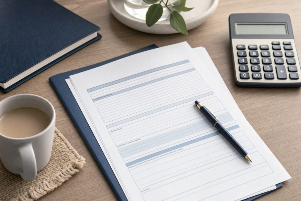 Pedestrian accident insurance claim paperwork in Georgia
